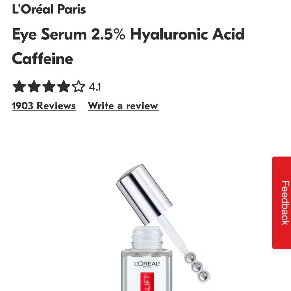 L’Oréal eye serum